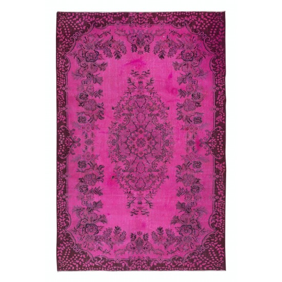 Turkey hot pink carpet, unique design art retro, buy